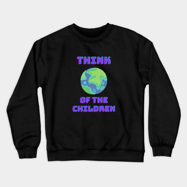 Future Children Greta Thunberg Earth Shirt Save Our Planet Climate Change Shirt SOS Help Climate Strike Shirt Nature Future Natural Environment Cute Funny Gift Idea Crewneck Sweatshirt by EpsilonEridani